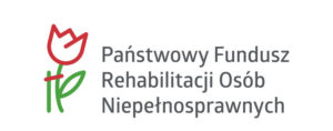 Logo przedstawia kwiat, który jest „osłabiony”. Dzięki podporze rozkwita. Kwiat symbolizuje osobę niepełnosprawną, podpora zaś - wsparcie ze strony Państwowego Funduszu Rehabilitacji Osób Niepełnosprawnych