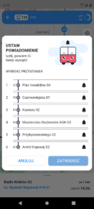 Time4BUS - ustaw powiadomienia na konkretnym przystanku