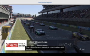 gra komputerowa Forza samochody stojące przed startem wyścigu