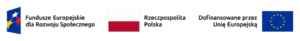 logotyp Fundusze Europejskie dla Rozwoju Społecznego, Rzeczpospolita Polska, Dofinansowane przez Unię Europejską