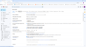 zrzut ekranu widok ustawień poczty gmail na komputerze w przeglądarce